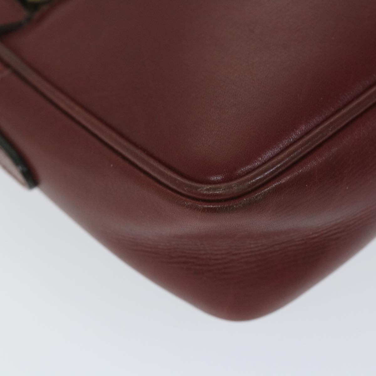 GUCCI Shoulder Bag Leather Red ti1270