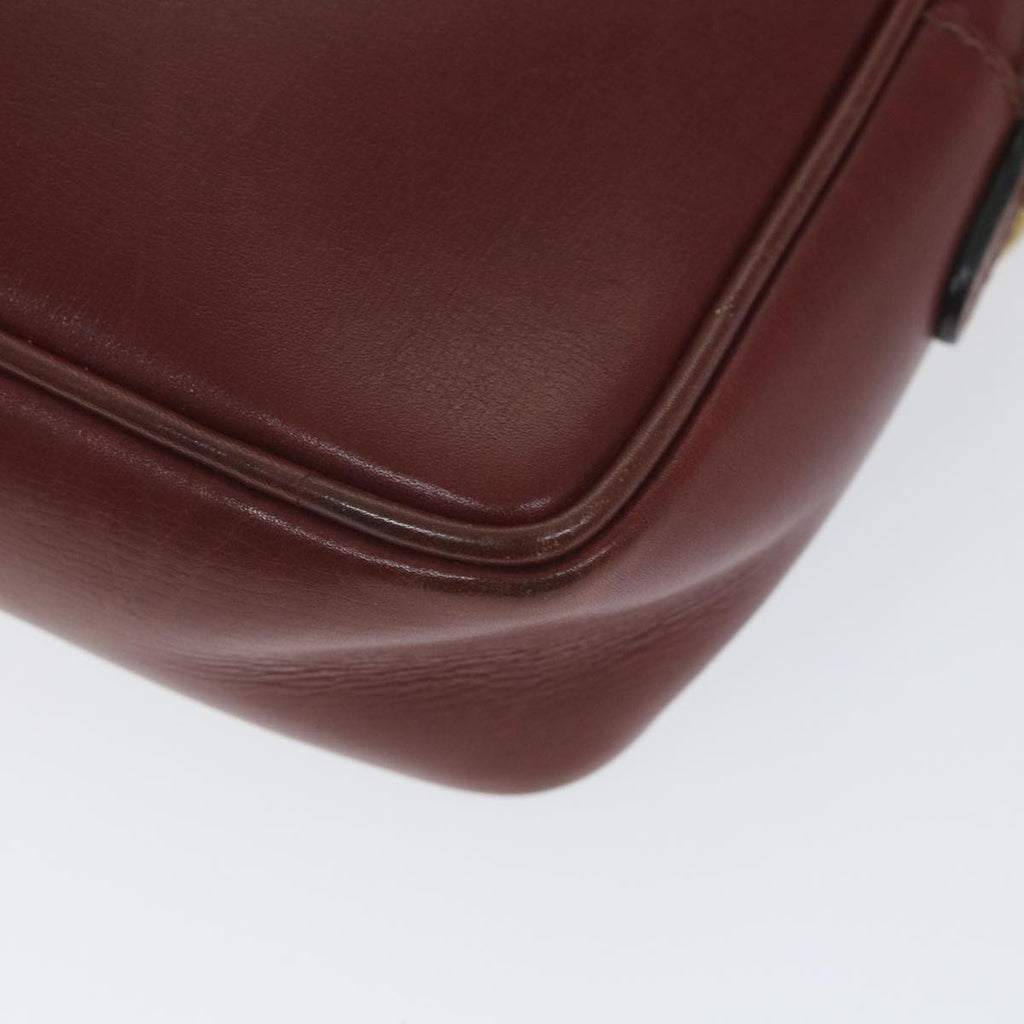 GUCCI Shoulder Bag Leather Red ti1270