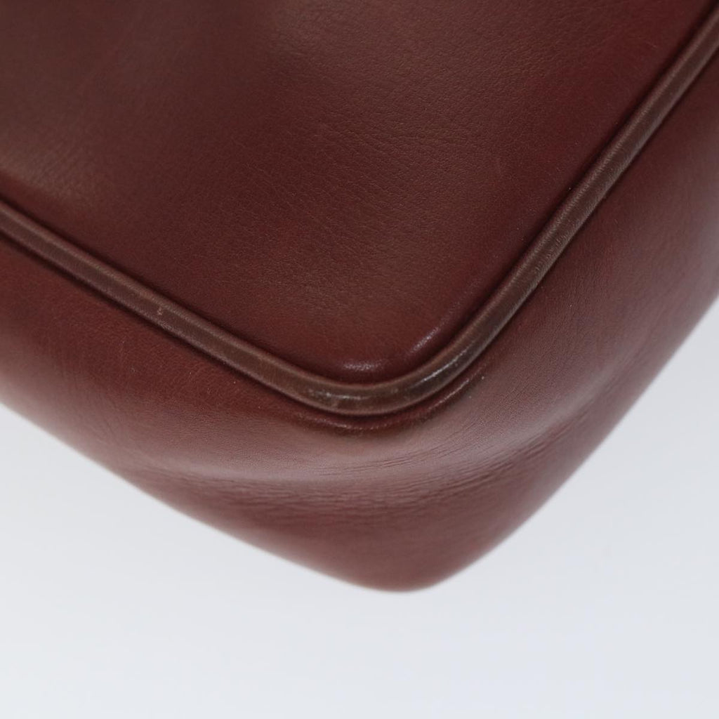 GUCCI Shoulder Bag Leather Red ti1270