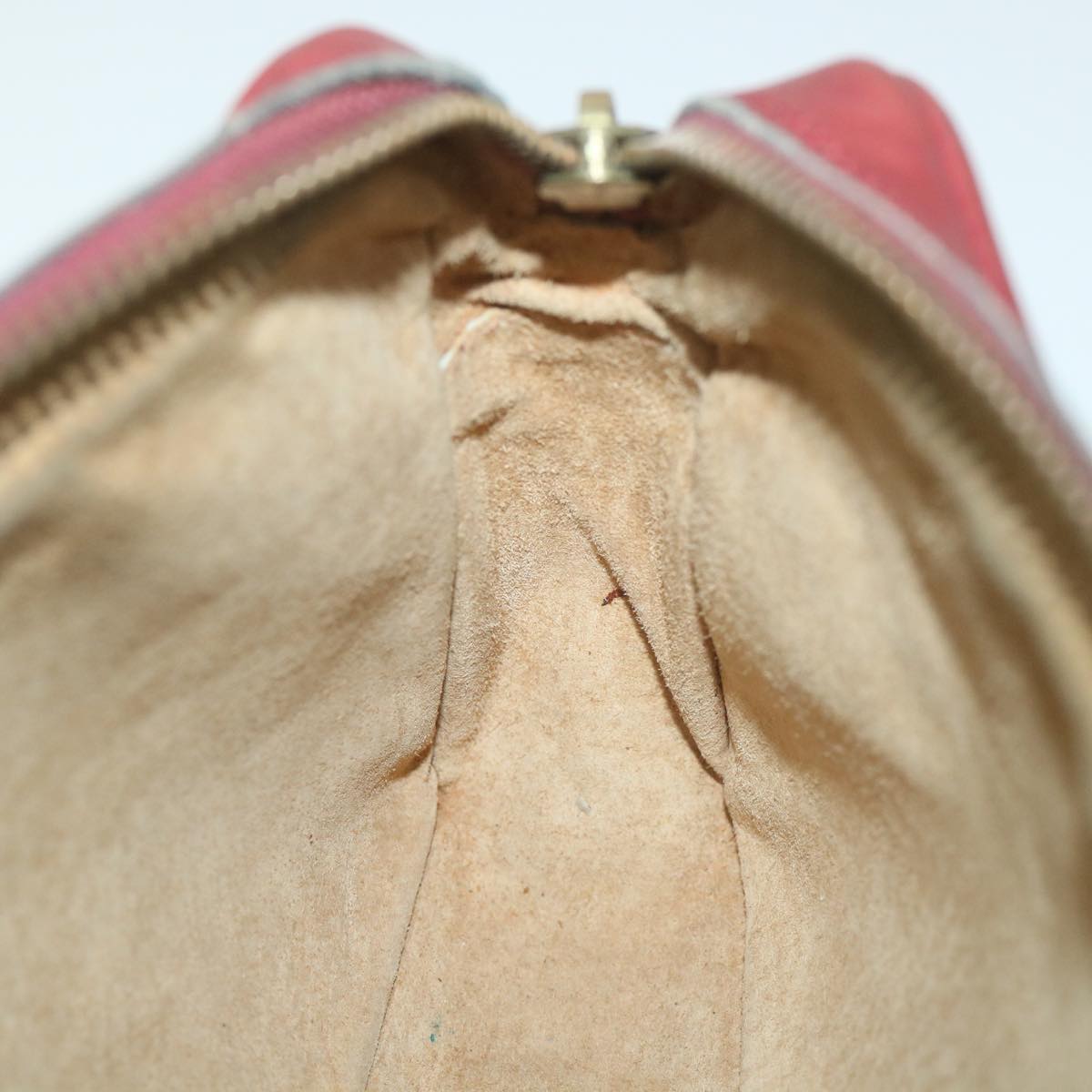 GUCCI Shoulder Bag Leather Red ti1270