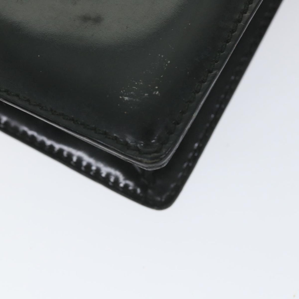 GUCCI Clutch Bag Enamel Black 018 122 1940 ti1276