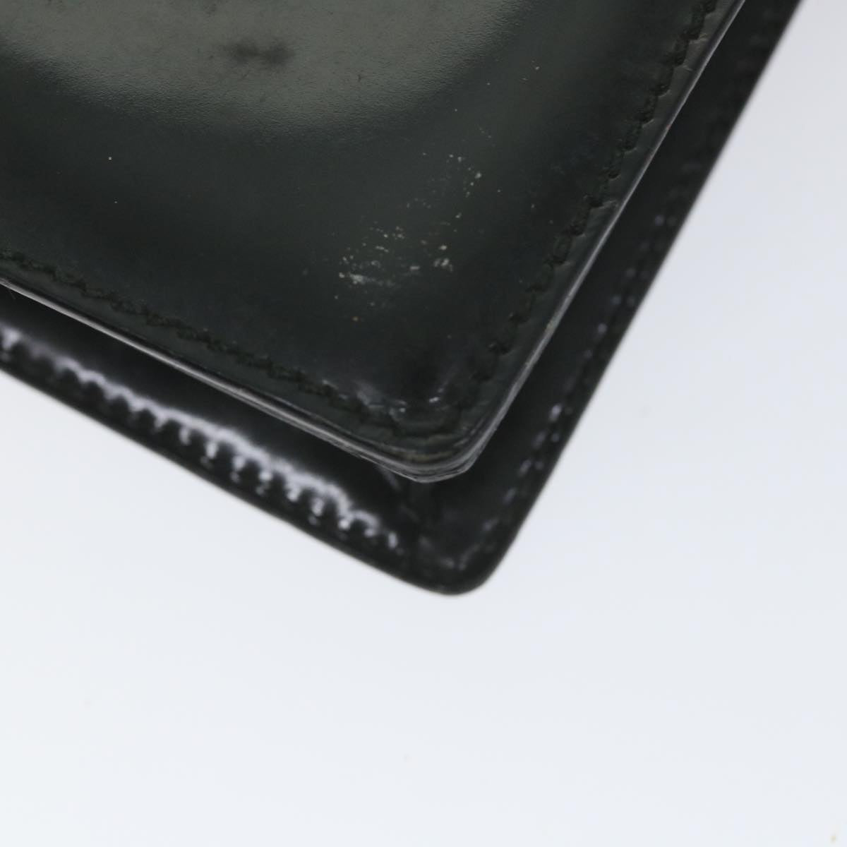 GUCCI Clutch Bag Enamel Black 018 122 1940 ti1276