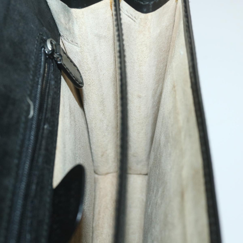 GUCCI Clutch Bag Enamel Black 018 122 1940 ti1276