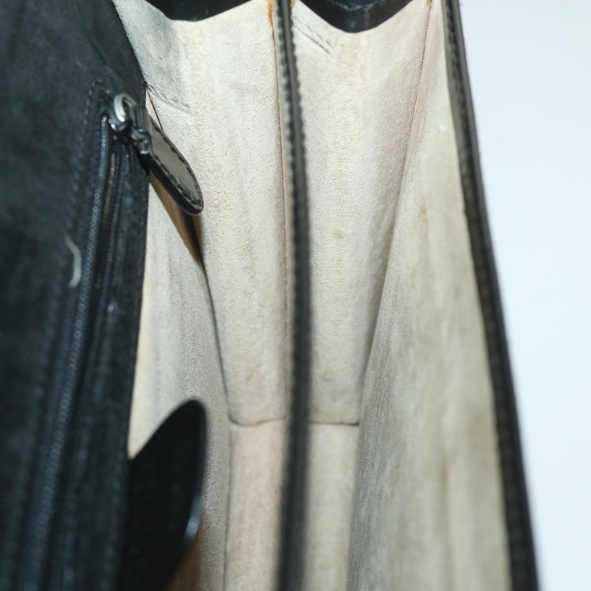 GUCCI Clutch Bag Enamel Black 018 122 1940 ti1276