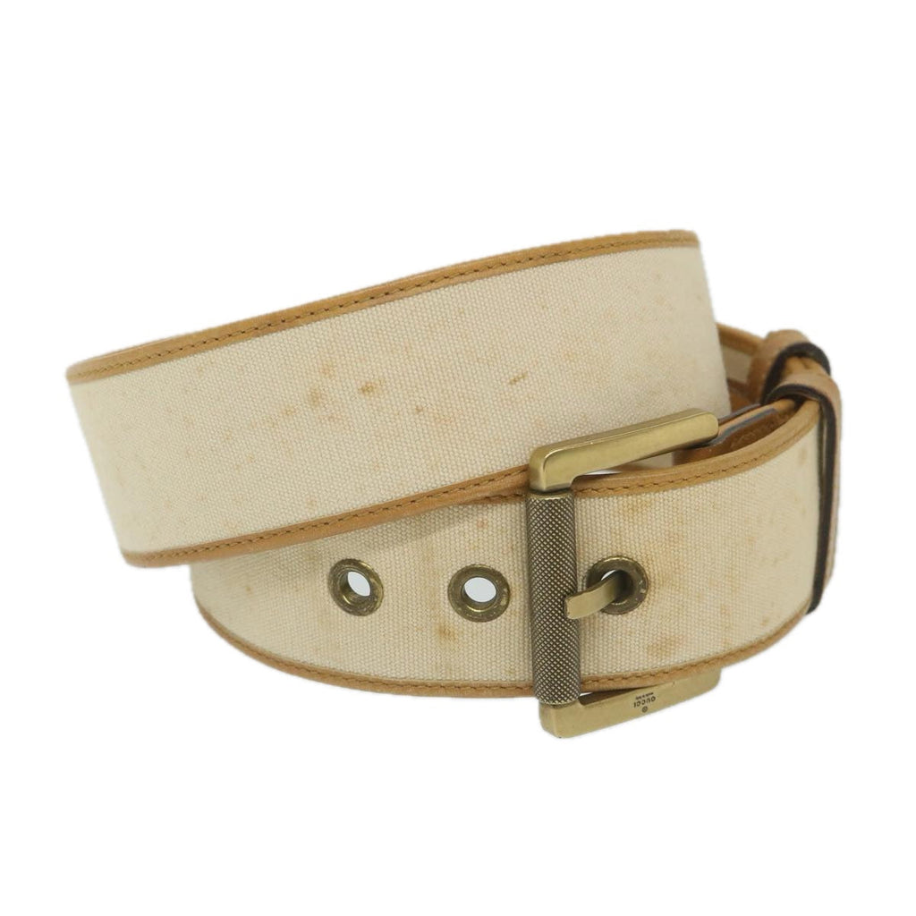 GUCCI Belt Canvas 30.3""-32.3"" Beige Brown 109327 ti1278