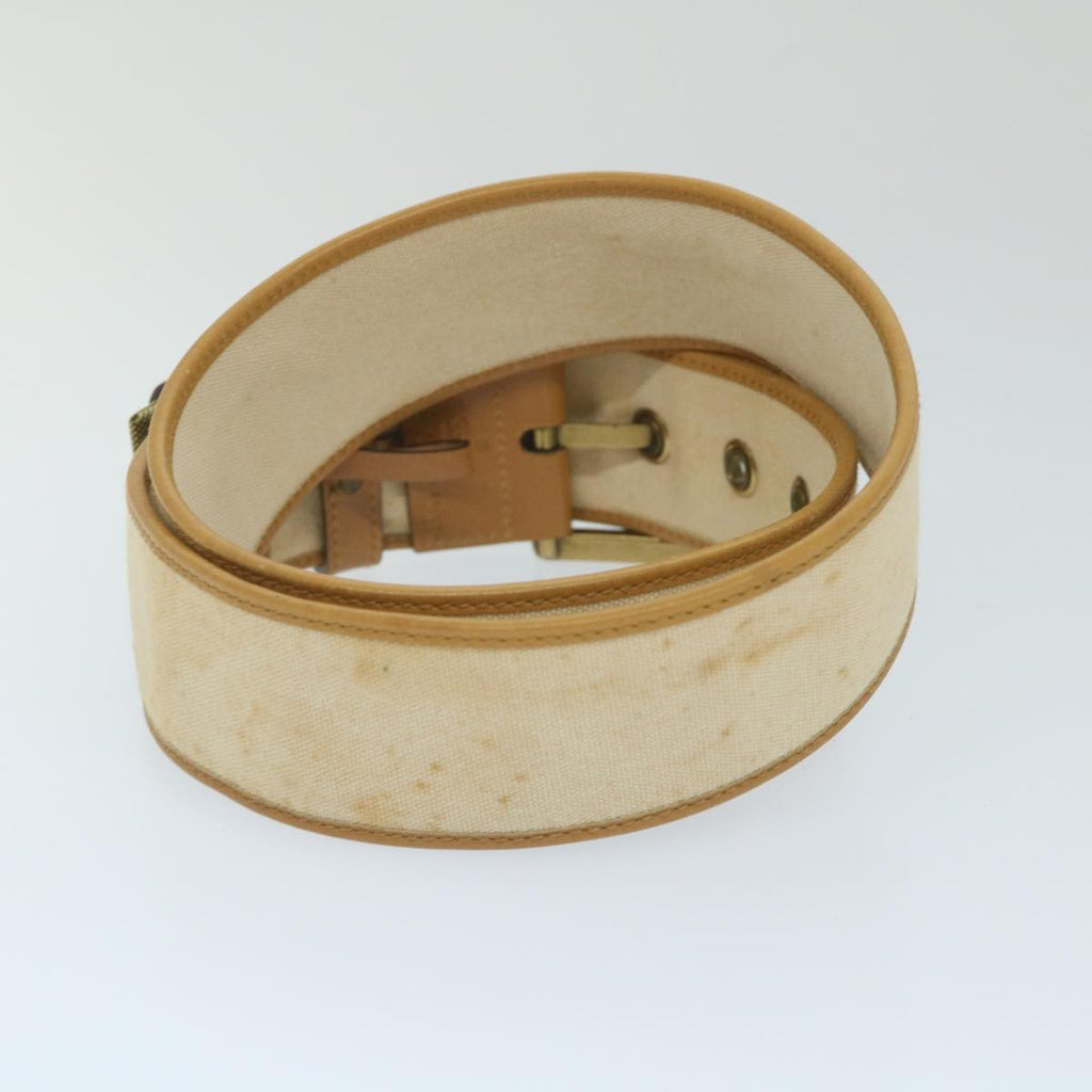 GUCCI Belt Canvas 30.3""-32.3"" Beige Brown 109327 ti1278