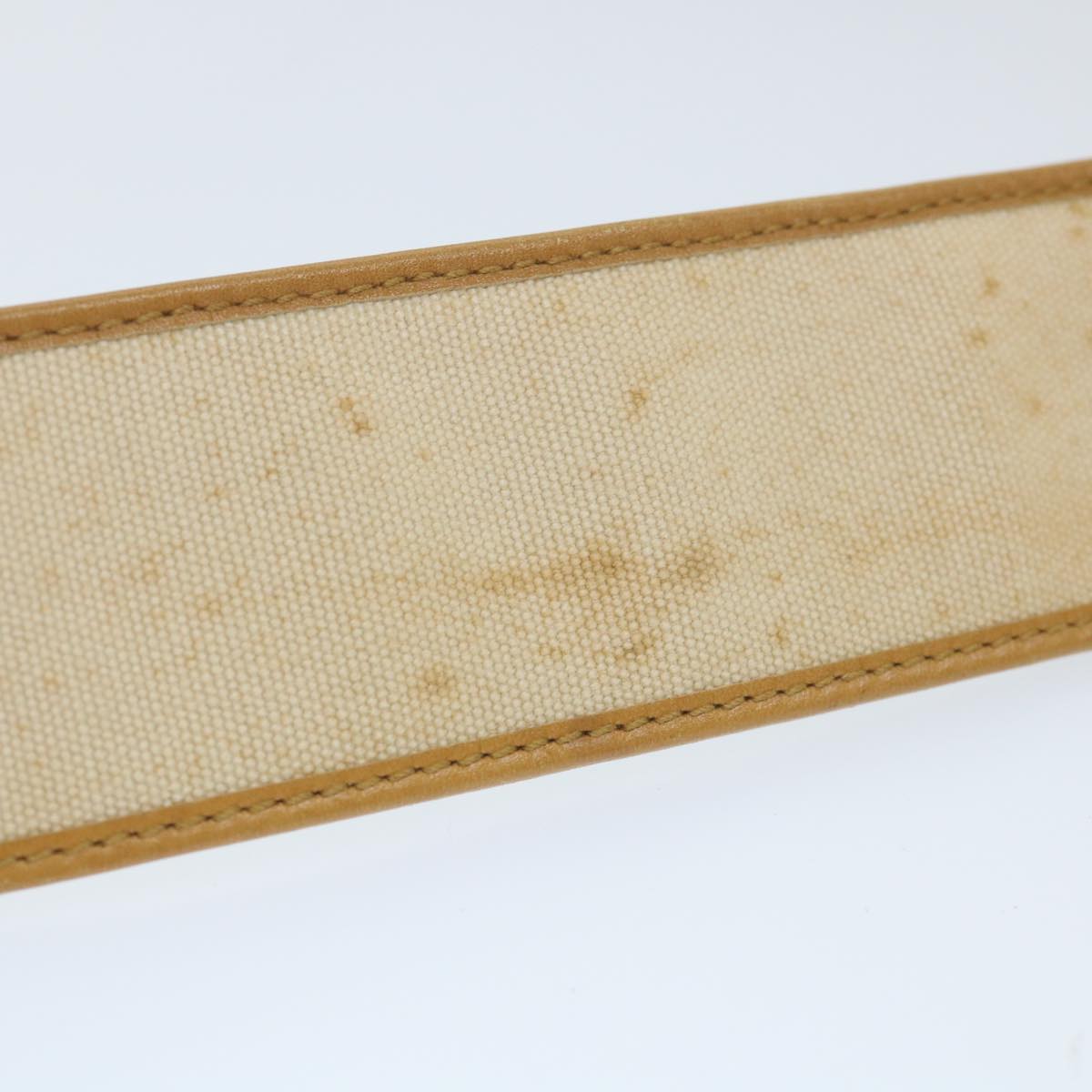 GUCCI Belt Canvas 30.3""-32.3"" Beige Brown 109327 ti1278