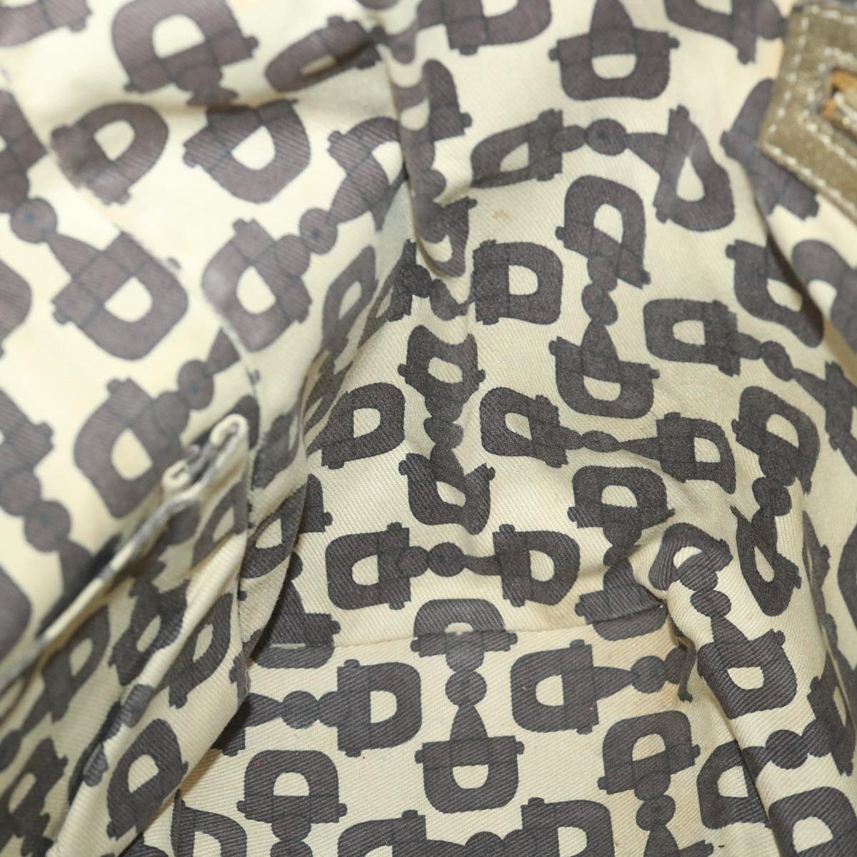 GUCCI GG Canvas Sherry Line Tote Bag Beige Gold 187896 ti1281