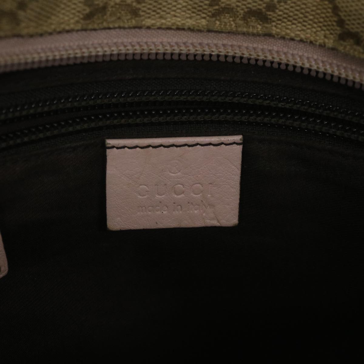 GUCCI GG Canvas Sherry Line Tote Bag Beige Pink blue 131228 ti1284