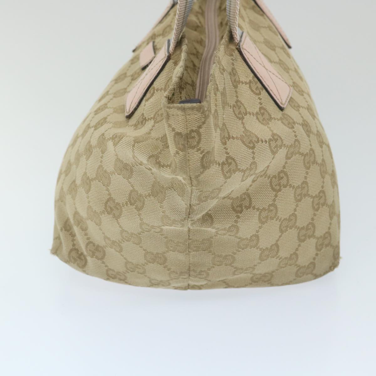 GUCCI GG Canvas Sherry Line Tote Bag Beige Pink blue 131228 ti1284