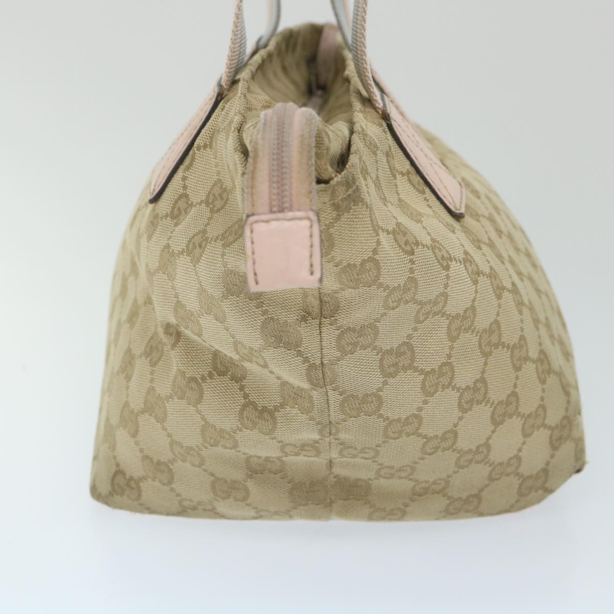 GUCCI GG Canvas Sherry Line Tote Bag Beige Pink blue 131228 ti1284