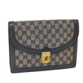 GUCCI GG Canvas Clutch Bag Navy ti1286