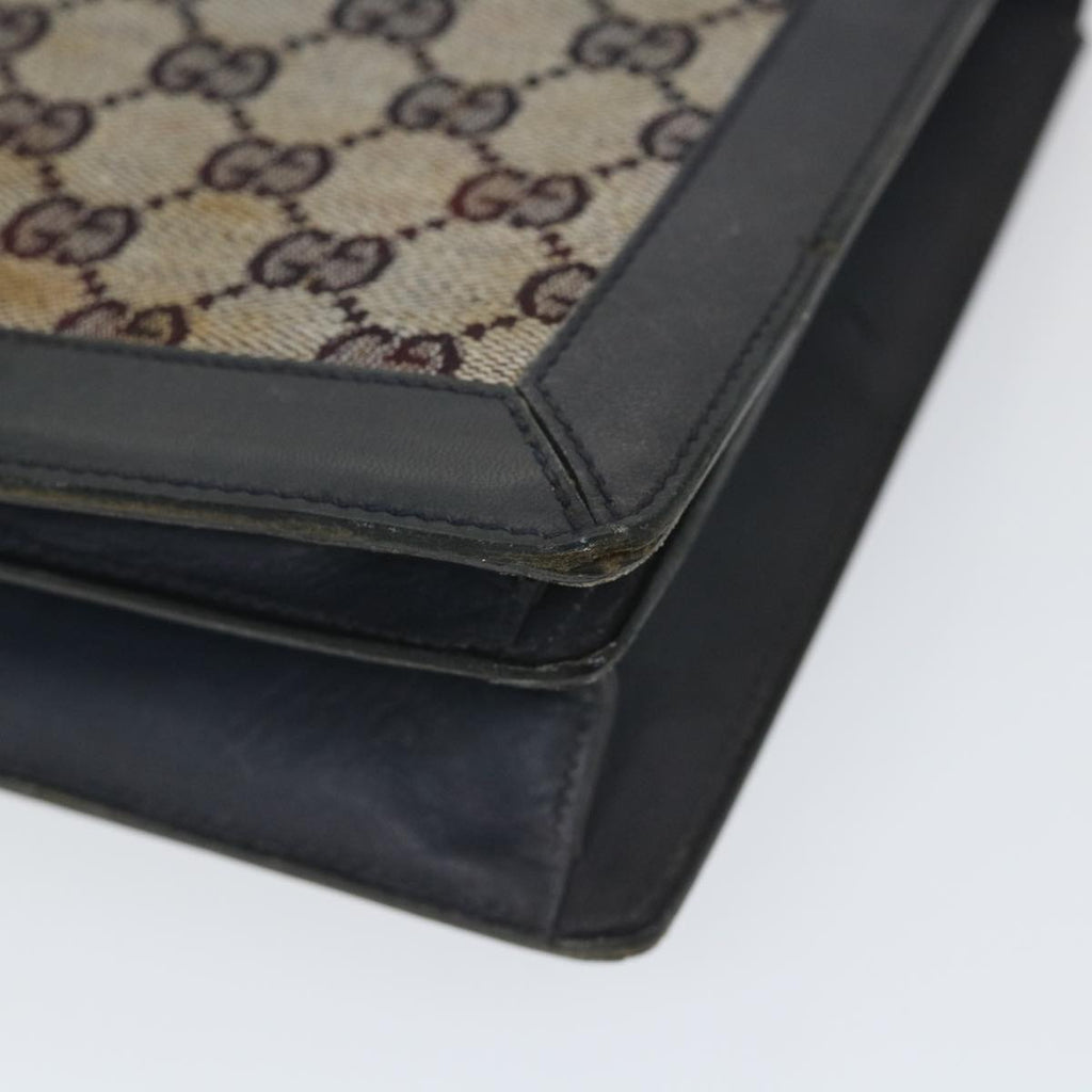 GUCCI GG Canvas Clutch Bag Navy ti1286