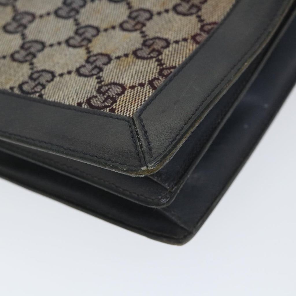 GUCCI GG Canvas Clutch Bag Navy ti1286