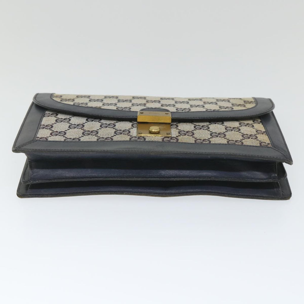 GUCCI GG Canvas Clutch Bag Navy ti1286