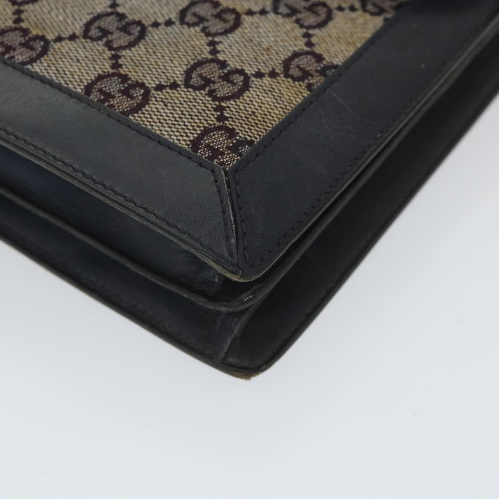 GUCCI GG Canvas Clutch Bag Navy ti1286
