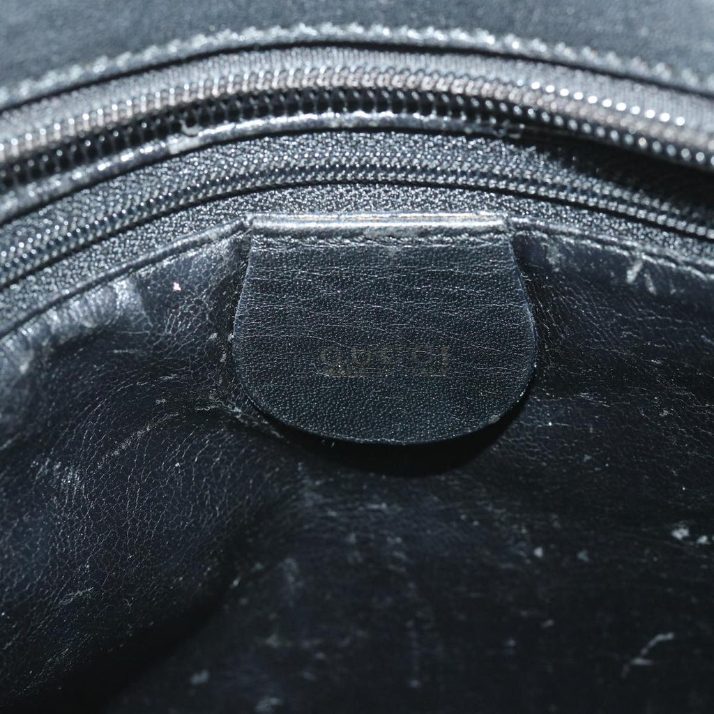 GUCCI Shoulder Bag Leather Black 001 2122 1822 ti1287