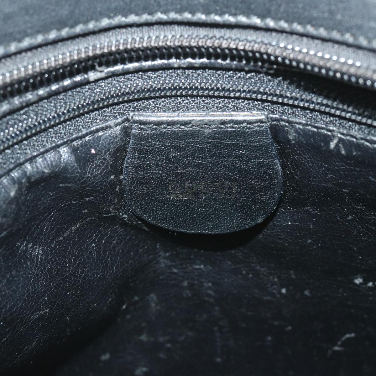 GUCCI Shoulder Bag Leather Black 001 2122 1822 ti1287