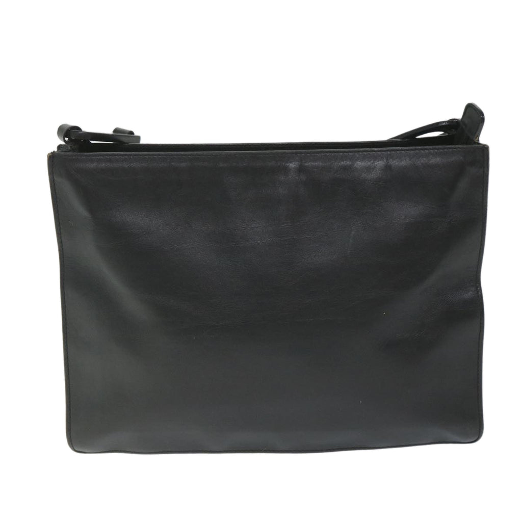 GUCCI Shoulder Bag Leather Black 001 2122 1822 ti1287