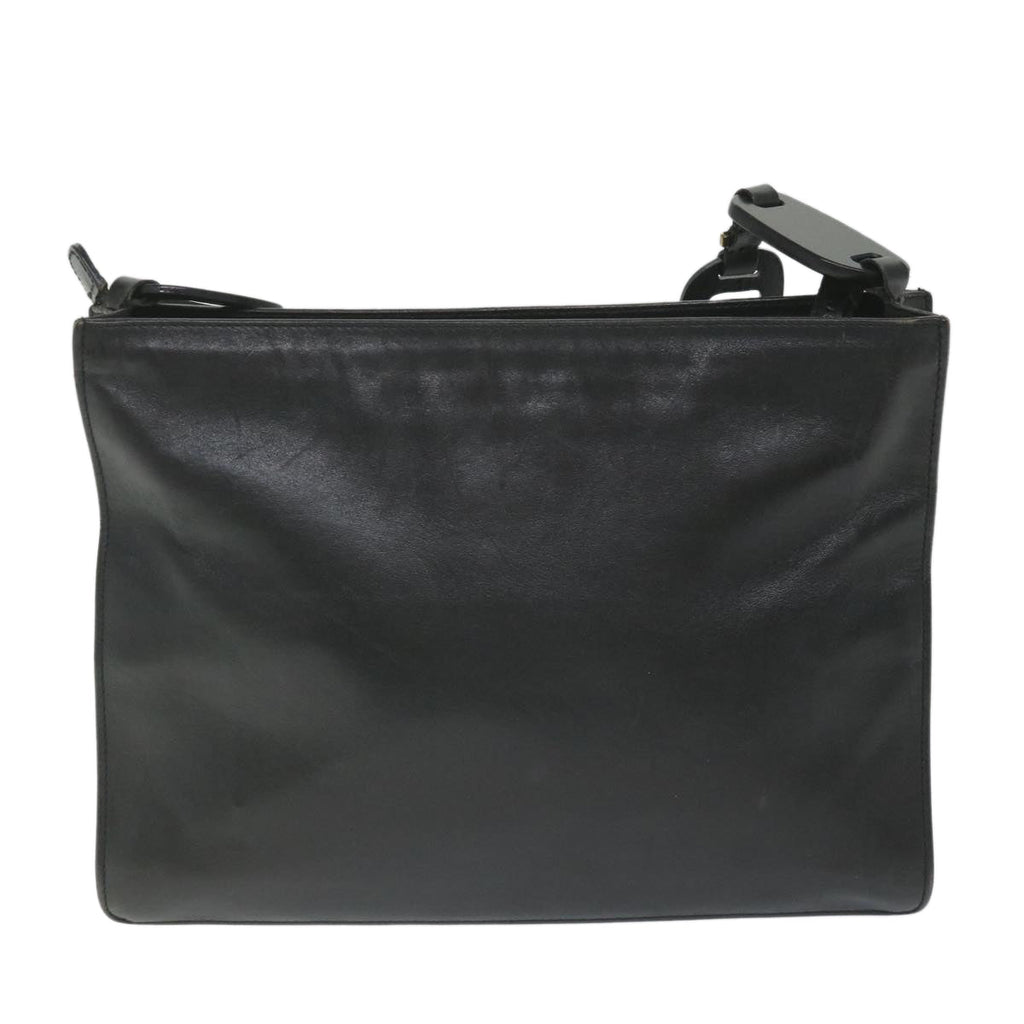 GUCCI Shoulder Bag Leather Black 001 2122 1822 ti1287