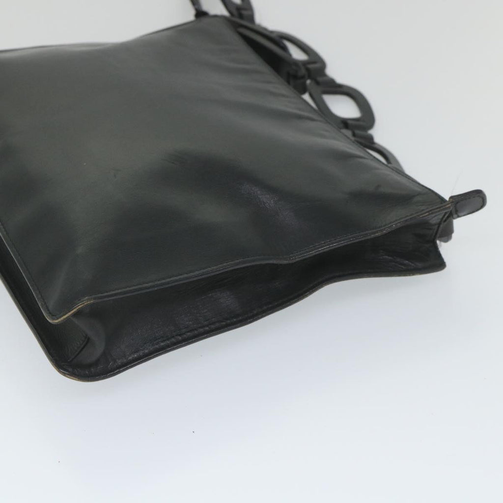 GUCCI Shoulder Bag Leather Black 001 2122 1822 ti1287