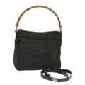 GUCCI Bamboo Shoulder Bag Nylon 2way Brown 000 2404 0509 ti1291