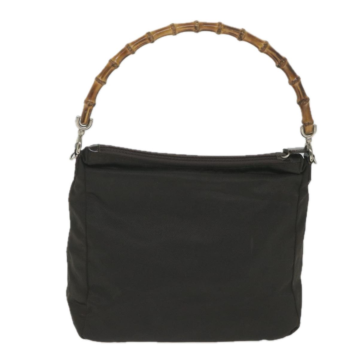 GUCCI Bamboo Shoulder Bag Nylon 2way Brown 000 2404 0509 ti1291