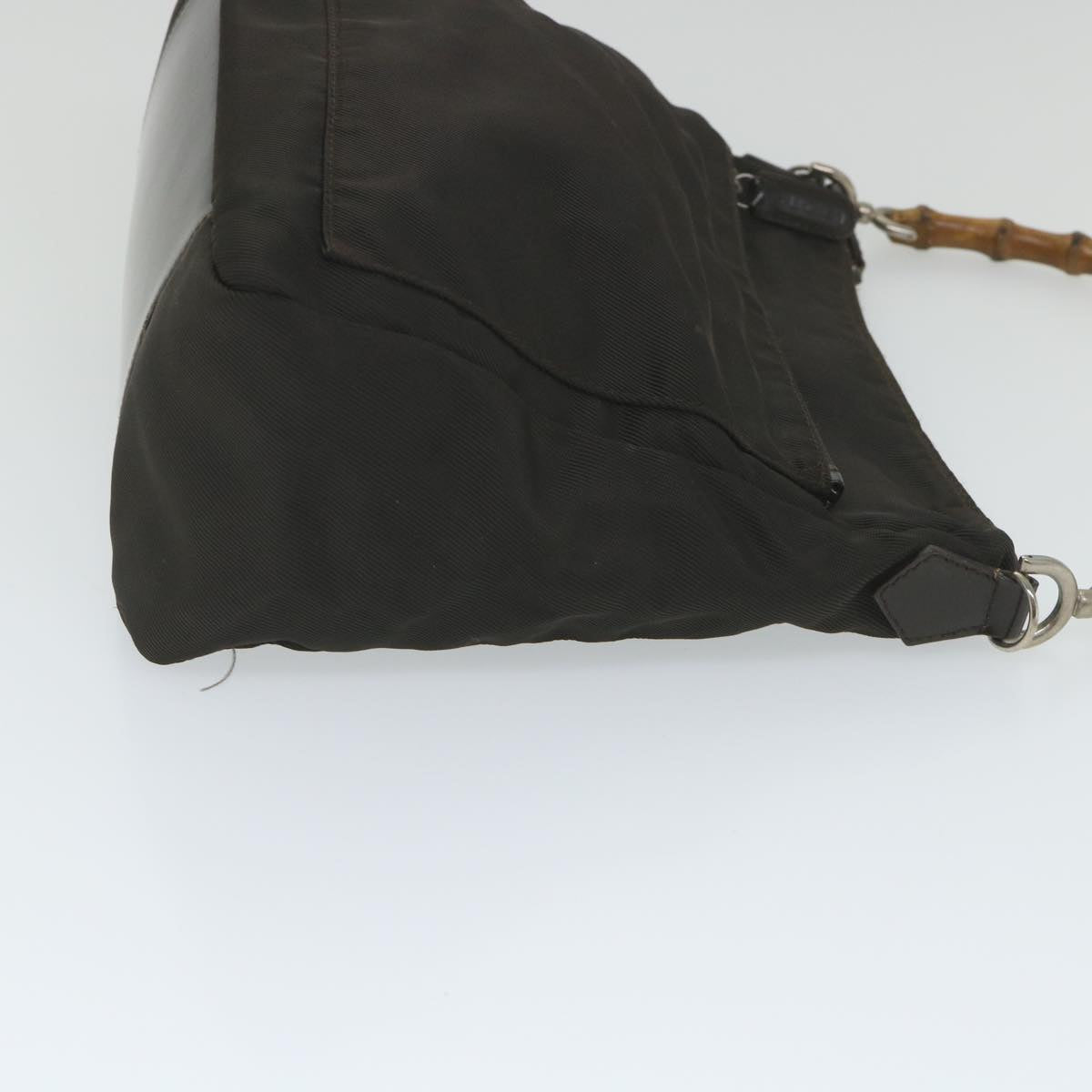 GUCCI Bamboo Shoulder Bag Nylon 2way Brown 000 2404 0509 ti1291