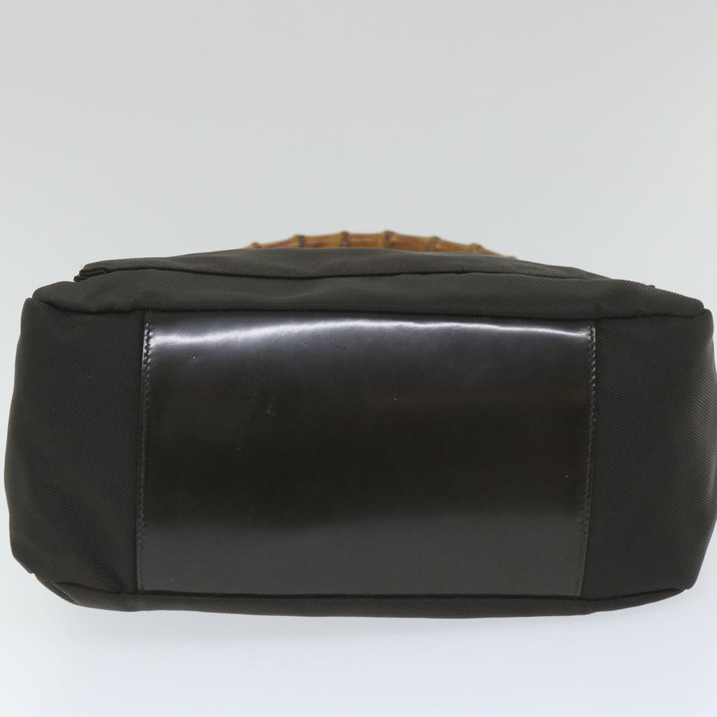 GUCCI Bamboo Shoulder Bag Nylon 2way Brown 000 2404 0509 ti1291