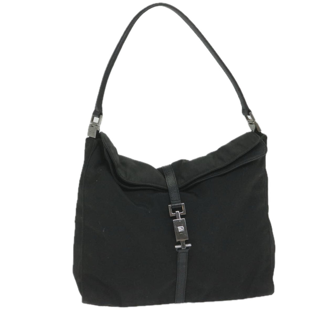 GUCCI Jackie Shoulder Bag Nylon Black 001 3355 002122 ti1292