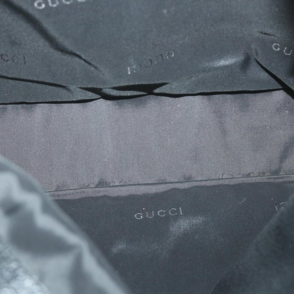 GUCCI Jackie Shoulder Bag Nylon Black 001 3355 002122 ti1292