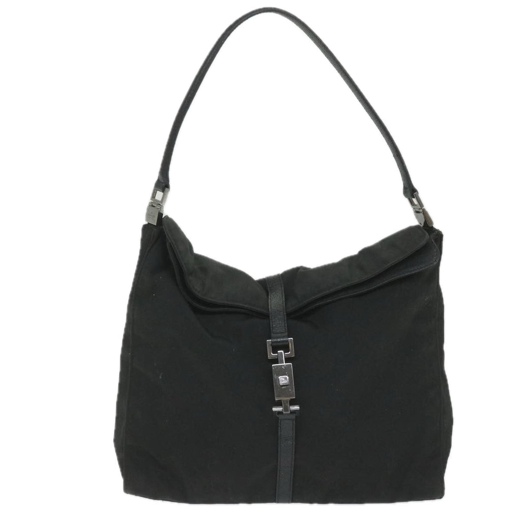 GUCCI Jackie Shoulder Bag Nylon Black 001 3355 002122 ti1292