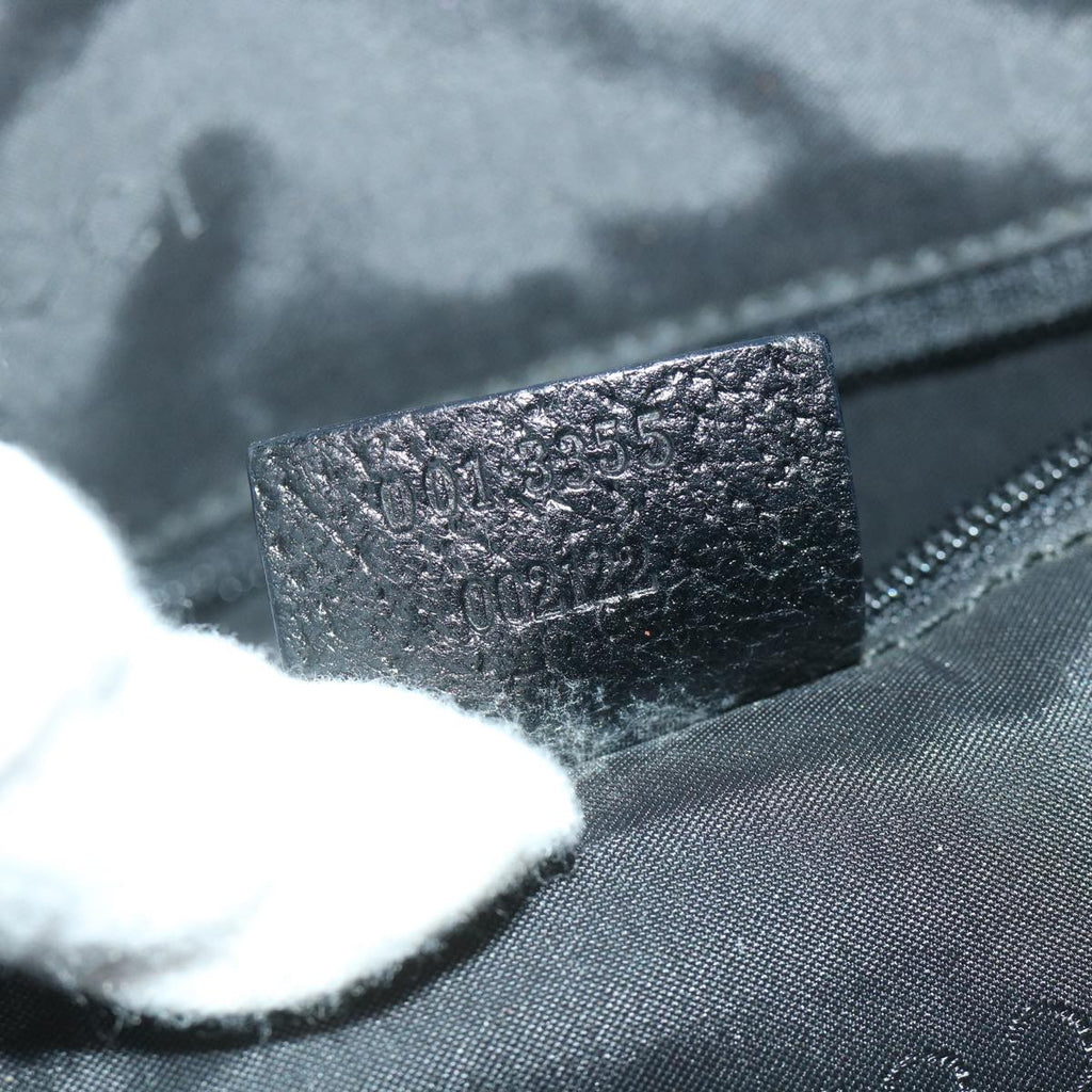 GUCCI Jackie Shoulder Bag Nylon Black 001 3355 002122 ti1292