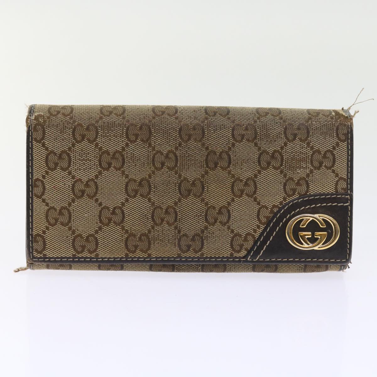 GUCCI GG Canvas Wallet 3Set Beige Pink ti1312