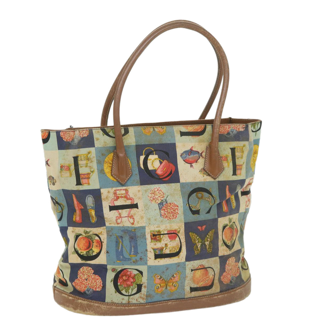 GUCCI Tote Bag Canvas Multicolor ti1331