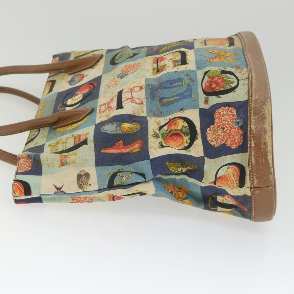 GUCCI Tote Bag Canvas Multicolor ti1331