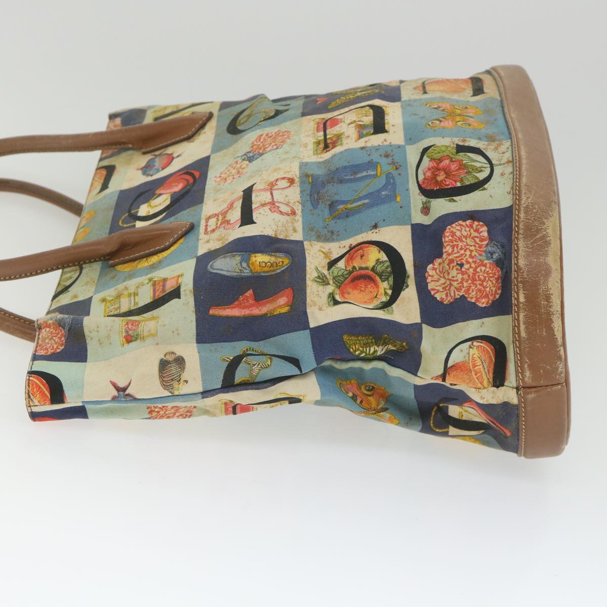 GUCCI Tote Bag Canvas Multicolor ti1331