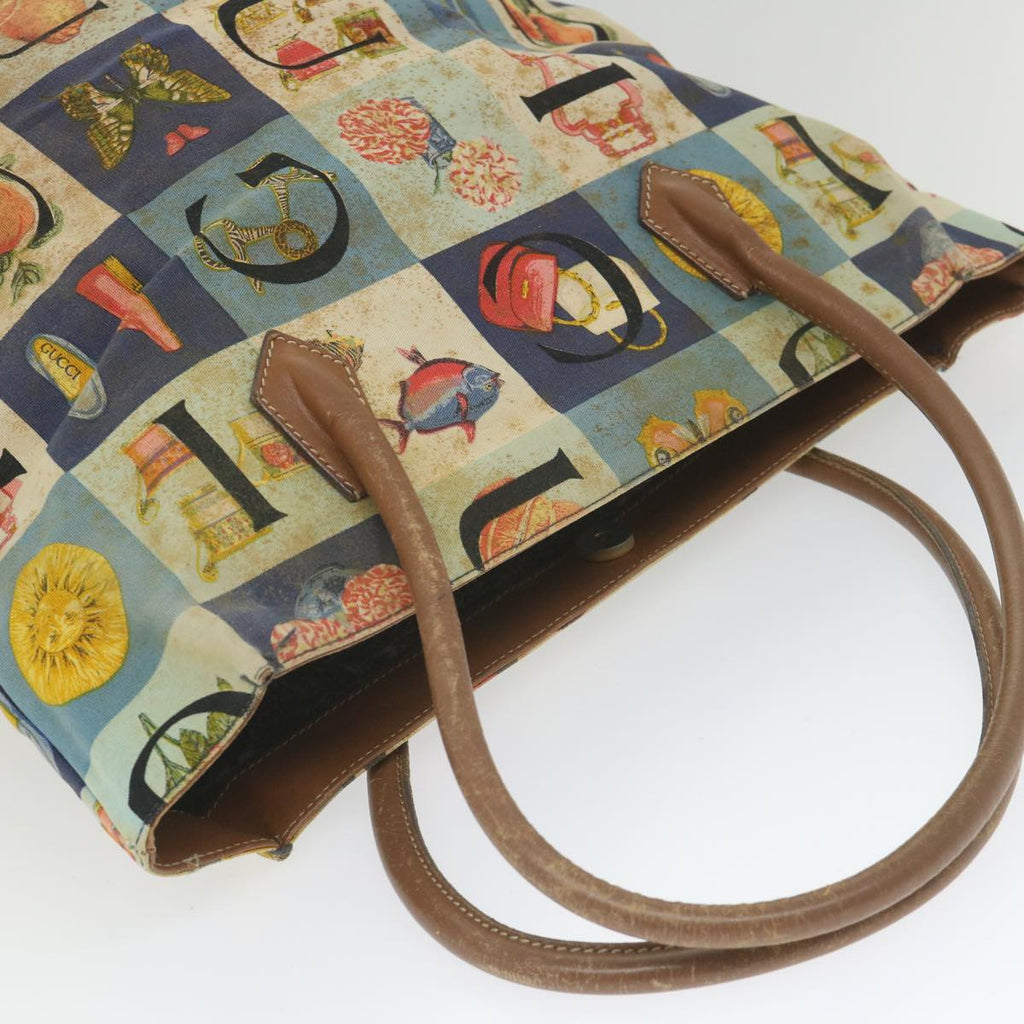 GUCCI Tote Bag Canvas Multicolor ti1331
