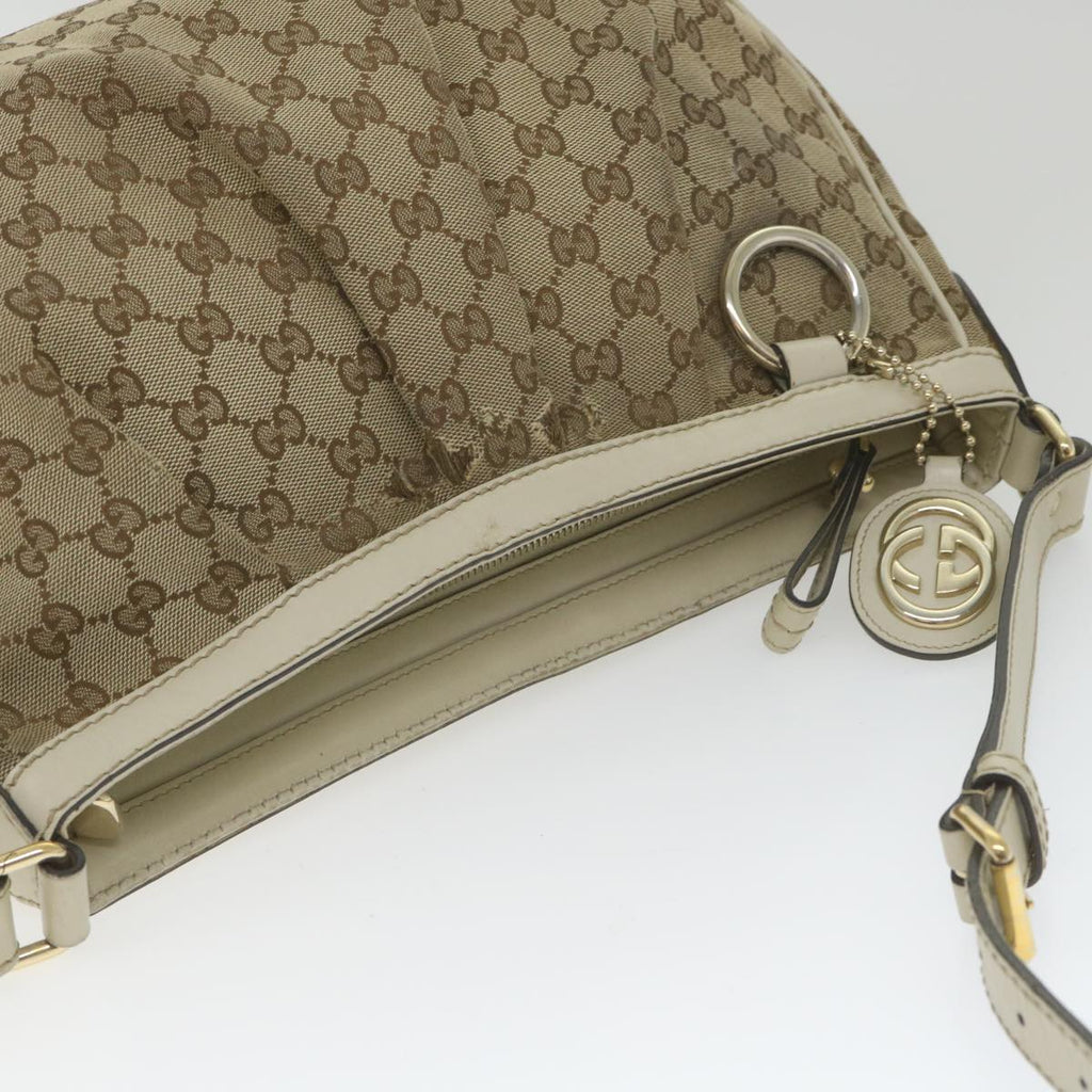 GUCCI GG Canvas Shoulder Bag Beige 296834 ti1339