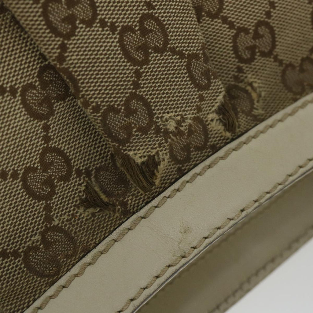 GUCCI GG Canvas Shoulder Bag Beige 296834 ti1339