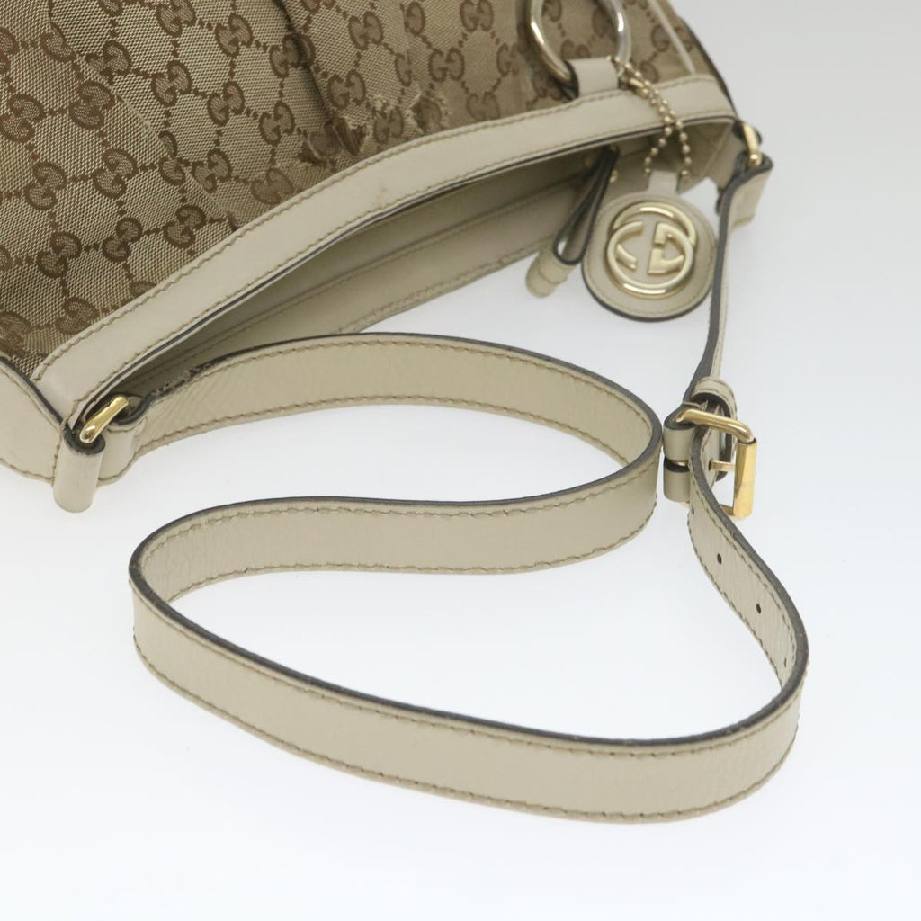 GUCCI GG Canvas Shoulder Bag Beige 296834 ti1339