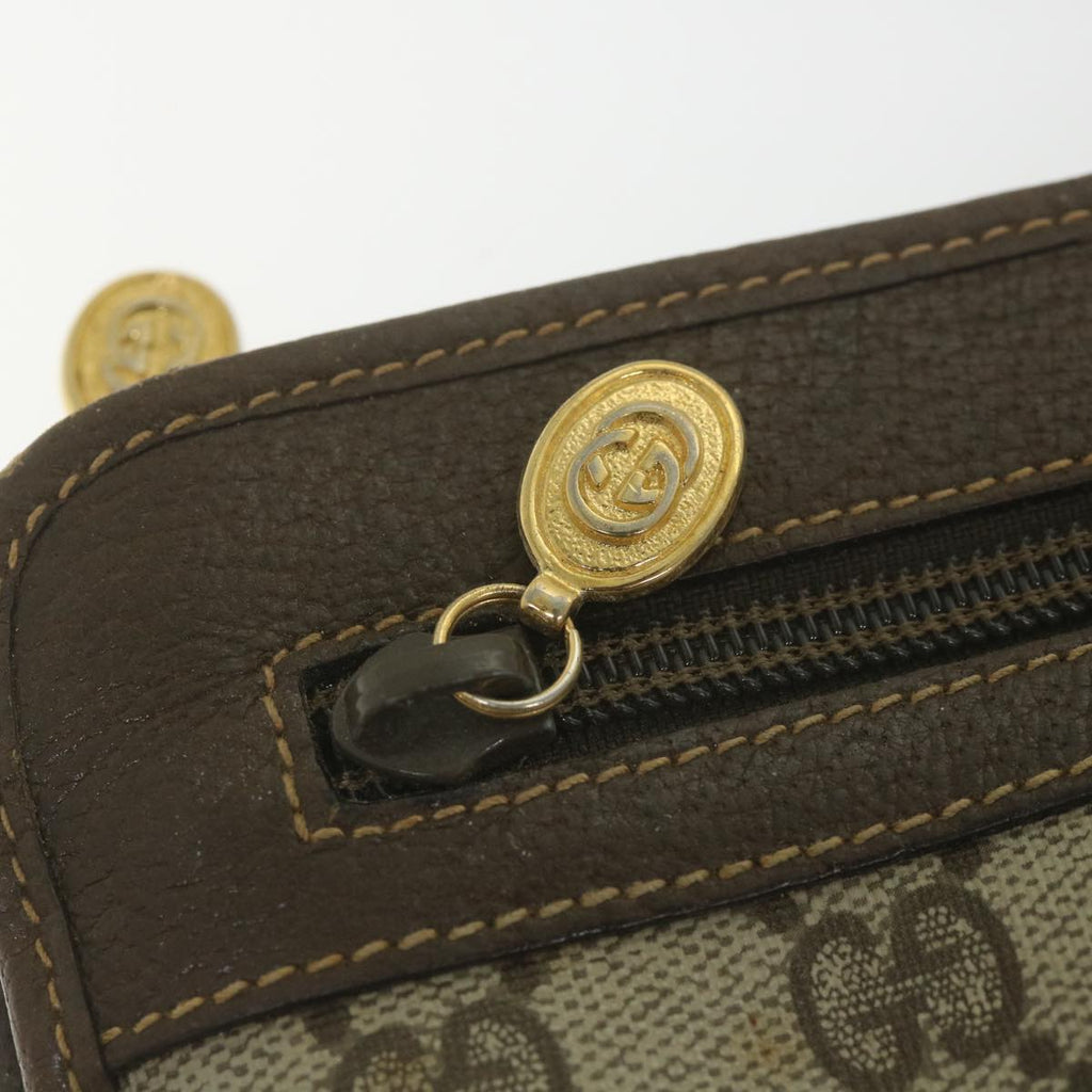 GUCCI GG Supreme Clutch Bag PVC Leather Beige 014 122 ti1356