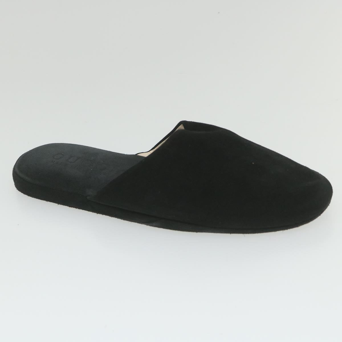 GUCCI Slipon Suede 41 Black ti1358