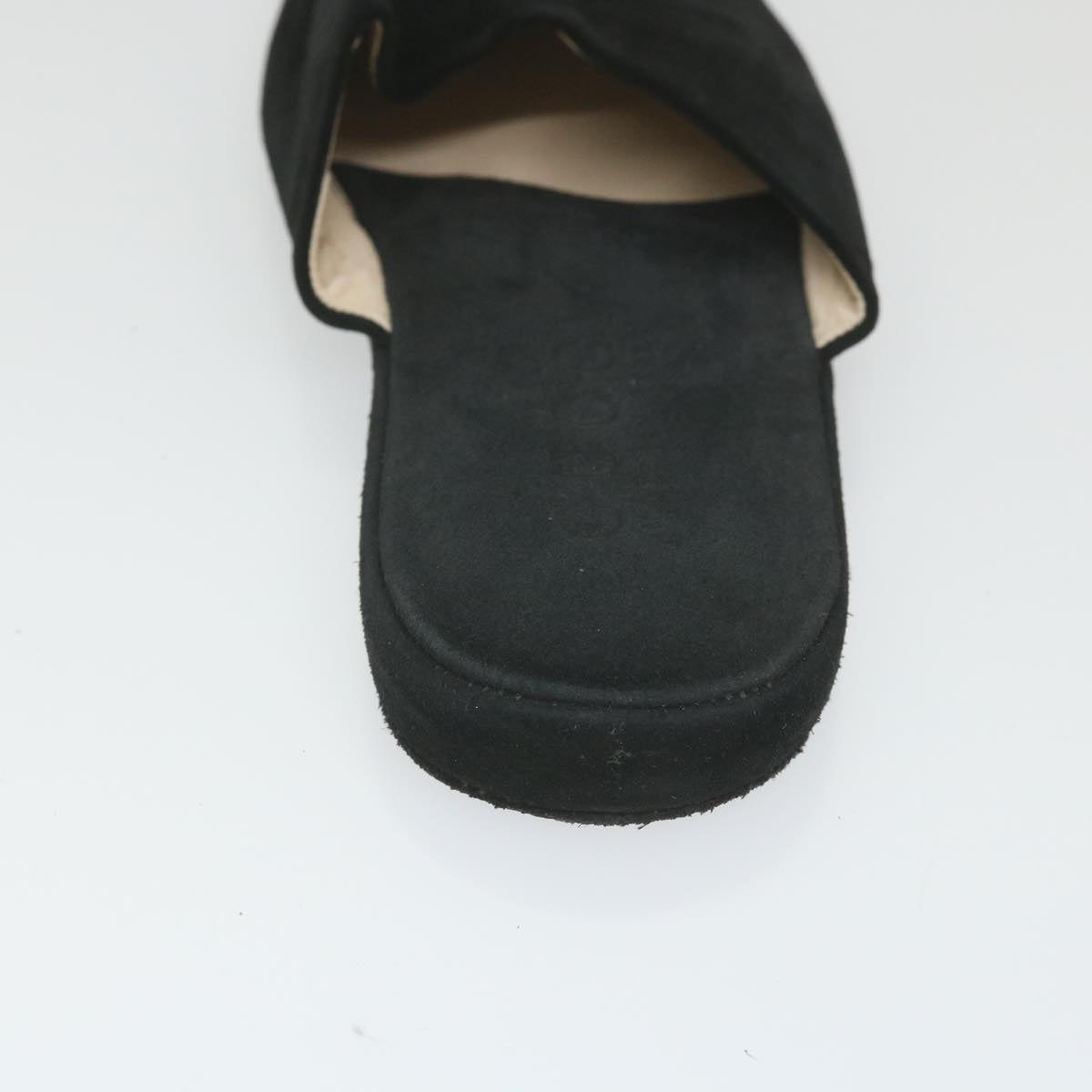 GUCCI Slipon Suede 41 Black ti1358