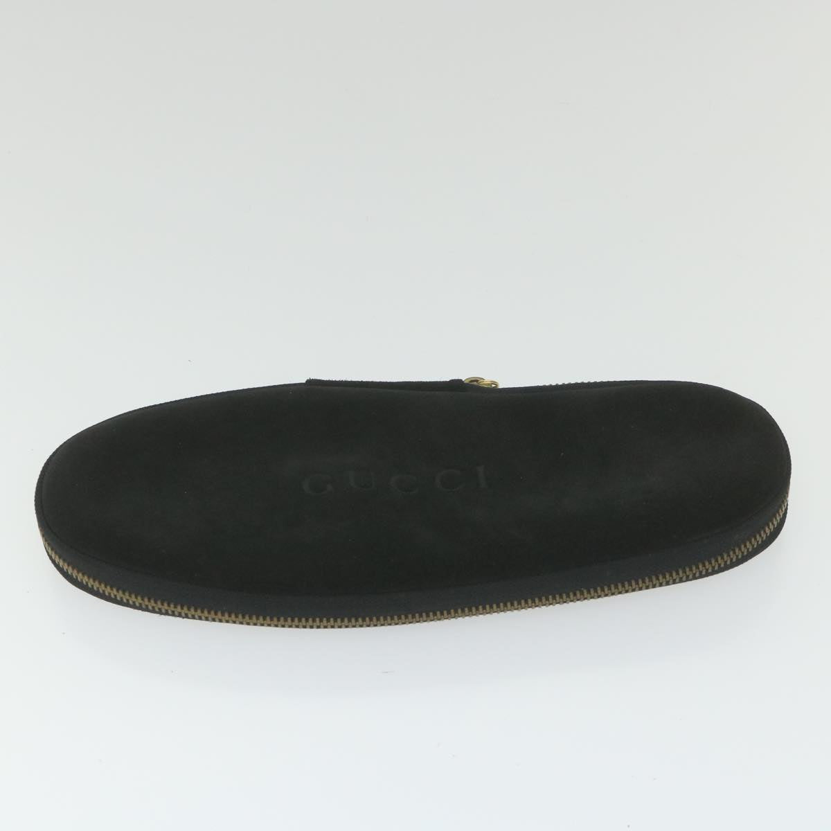 GUCCI Slipon Suede 41 Black ti1358