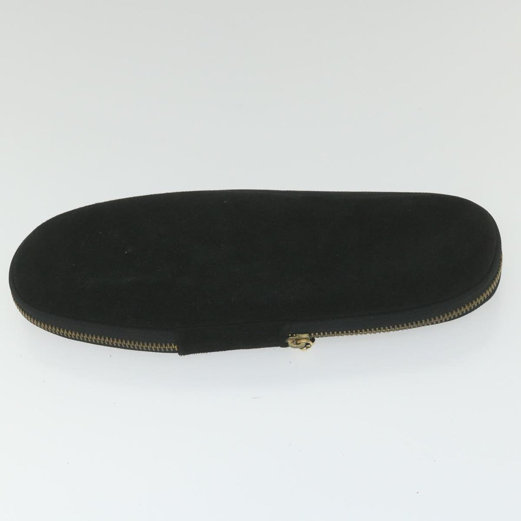 GUCCI Slipon Suede 41 Black ti1358