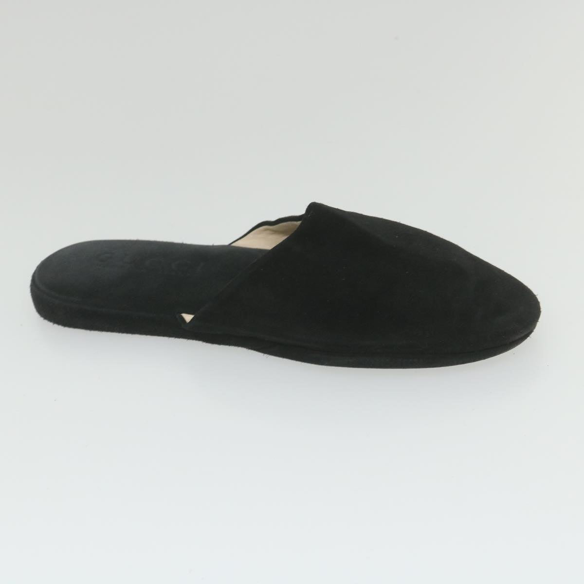 GUCCI Slipon Suede 41 Black ti1358