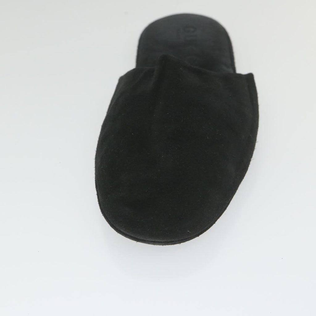 GUCCI Slipon Suede 41 Black ti1358