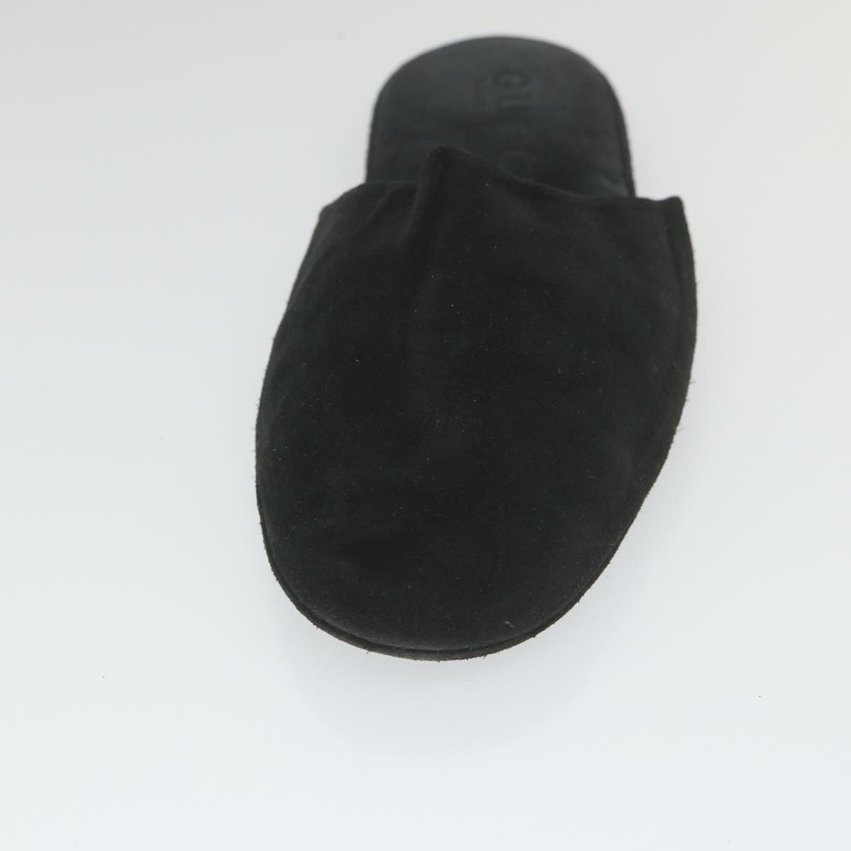 GUCCI Slipon Suede 41 Black ti1358