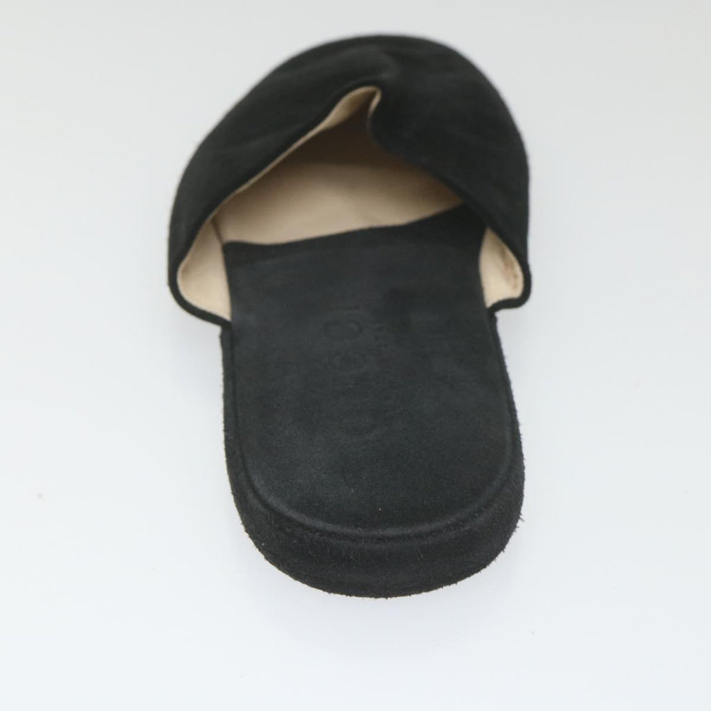 GUCCI Slipon Suede 41 Black ti1358